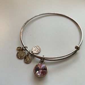 Alex and Ani Pink Stone Charm